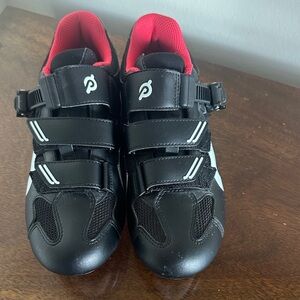 Peloton Black and Red Cycling Shoes